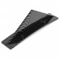 Hecasa 4pcs Universal Car Rear Lower Bumper Wing Lip Diffuser Curved Shape Shark Fin Spoiler Protector Splitter Carbon Fiber