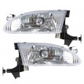 Wflnhb Headlights With Front Signal Lights Assembly Replacement For 1998-2000 Toyota Corolla Projector Headlamps Driver