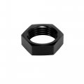 An10 Bulkhead Nut Female Thread Hex Locking 10an Size Locknut Aluminum Alloy Black 