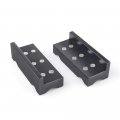 Black 4 In Aluminum Vise Jaw Protective Inserts Magnetic An Fitting Vice Covers For Bench Vises And Mill Clamps 2 Pack 