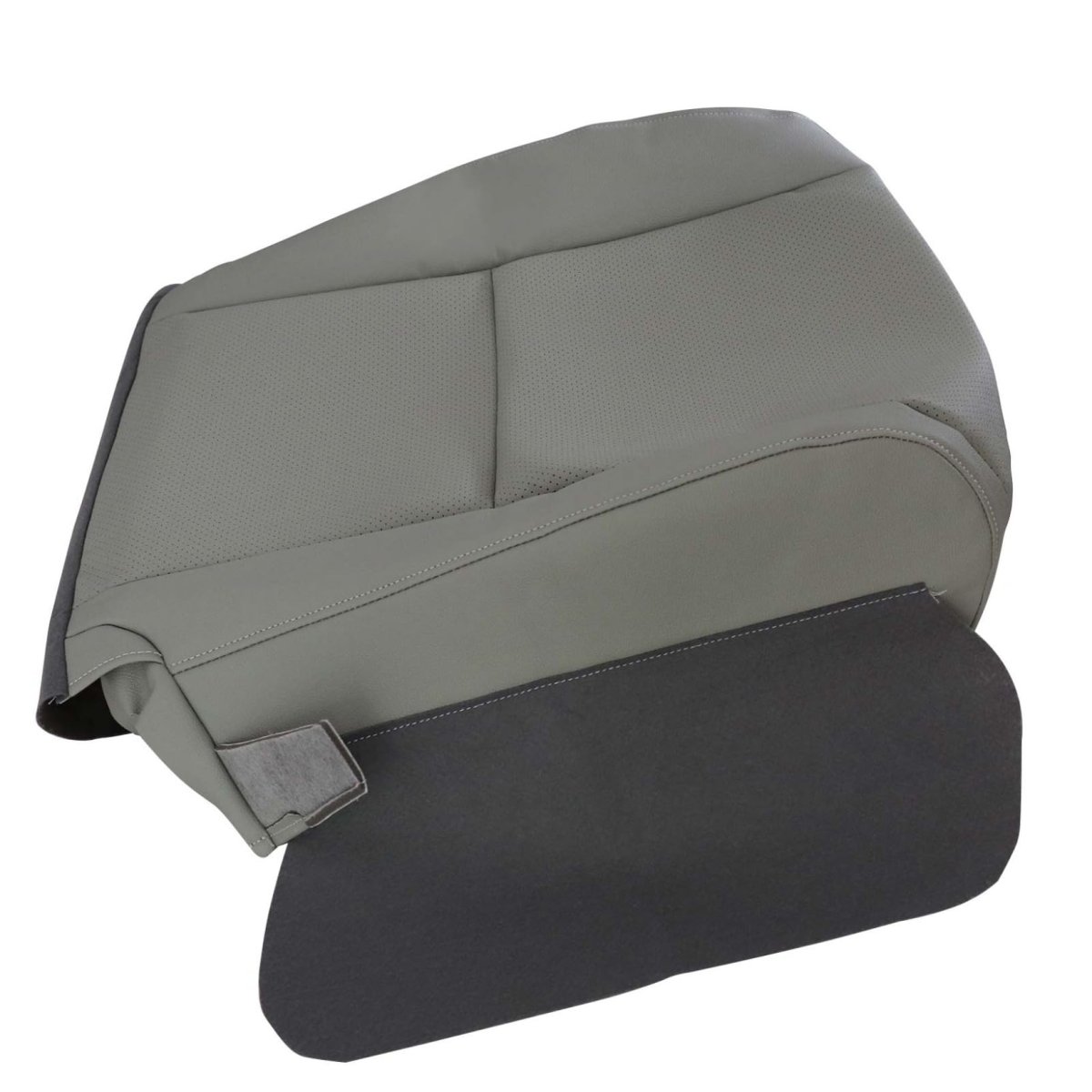 Front Driver And Passenger Side Bottom Replacement Seat Covers Microfiber Leather For Lexus Rx350 2010 To 2015 Rx450h Gray