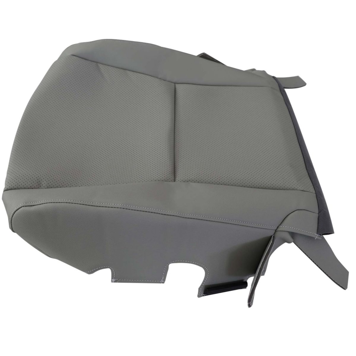 Front Driver And Passenger Side Bottom Replacement Seat Covers Microfiber Leather For Lexus Rx350 2010 To 2015 Rx450h Gray