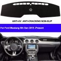 Great-luck Dashboard Cover Mat Custom Interior Accessories Dash Covers Reduces Glare Eliminates Cracking For Ford Mustang 2015