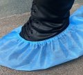 Othmro 1pair Anti-static Shoe Covers Polyester Conductive Fiber Dust Proof Non Slip Boot And Protective Safety Cover For Indoor