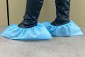 Othmro 1pair Anti-static Shoe Covers Polyester Conductive Fiber Dust Proof Non Slip Boot And Protective Safety Cover For Indoor