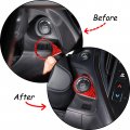 Cheayar Soft 3d Real Carbon Fiber Car Keyhole Ignition Switch Cover Sticker Trim Decor Kit Compatible With Subaru Wrx 2022 2023