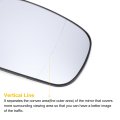 Car Rearview Right Passenger Side Mirror Glass Replacement W Backing Plate Aspherical Heated White For Mercedes Gl-class X164