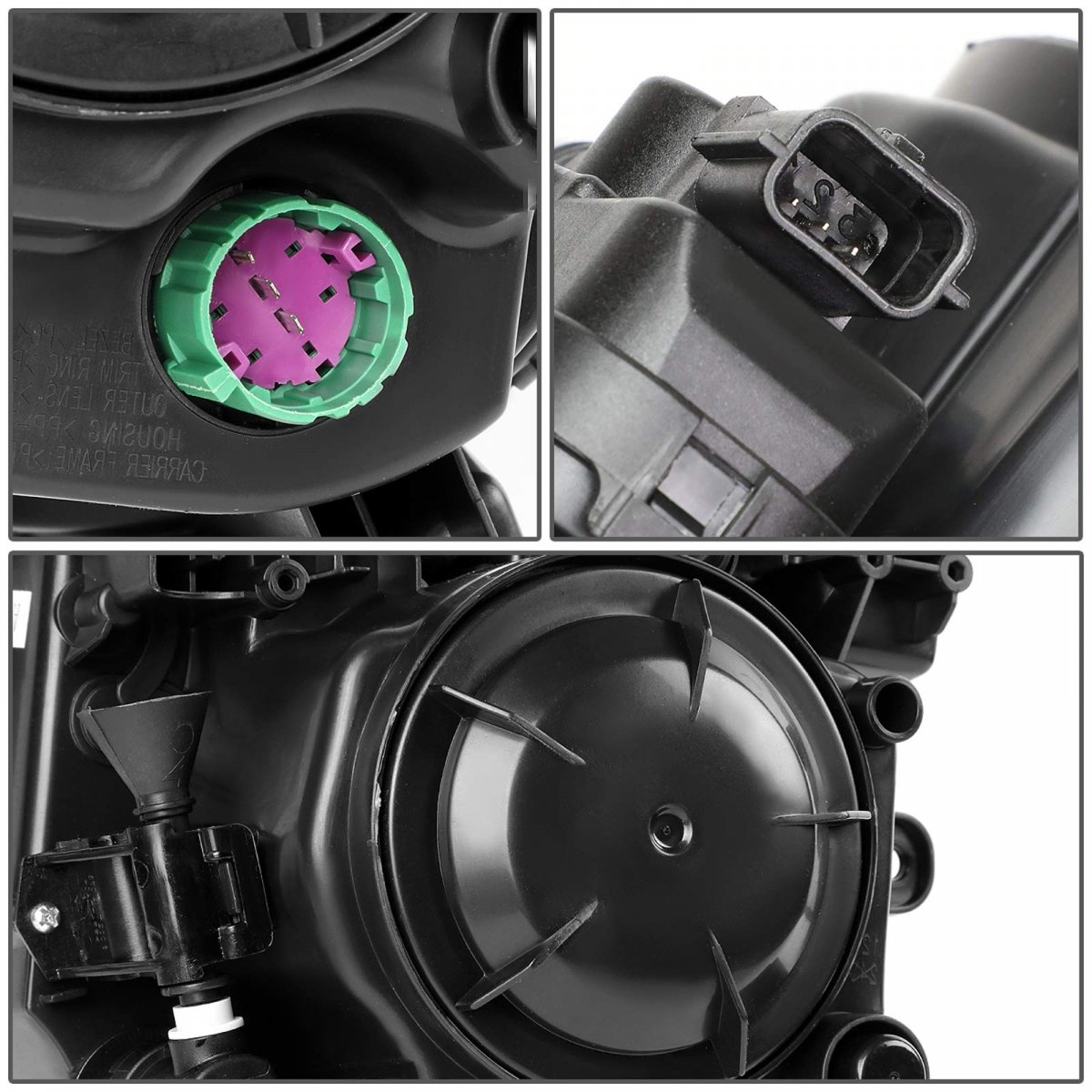 Auto Dynasty Ch2503249 Oe Style Right Passenger Side Projector Low Beam Headlight Lamp For Jeep Cherokee 14-18
