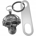 Biker Guardian Luck Riding Bell Motorcycle Gremlins Car Key Chain Ring Accessories With Bell Hanger Rock Skull 