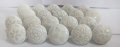 Jgarts 20 X Mix Vintage Look White Creame Creme Flower Ceramic Knobs Door Handle Cabinet Drawer Cupboard Pull 