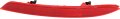Bumper Reflector For 2016 2017 Honda Accord Rear Driver Side Red Polycarbonate Ho1184111 