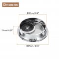 Uxcell Cable Hole Cover 2pcs 2-1 4 Inch Abs Desk Wire Cord Grommet For Office Computer Organizer Silver
