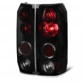 1987-1996 Ford Bronco F150 F250 F350 Black Smoke Euro Style Altezza Tail Light Housing Lamp Assembly Replacement Driver And 