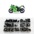 Steel Complete Bodywork Fairing Bolt Kit For Ninja250r Ex250r 2008 2012 10 9 Grade Titanium Screws Washers Nuts And Clips Full 