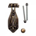 Renovators Supply Manufacturing Door Knockers For Front 5 In Solid Brass Vampire Bat Shaped Knocker With Mounting Hardware 