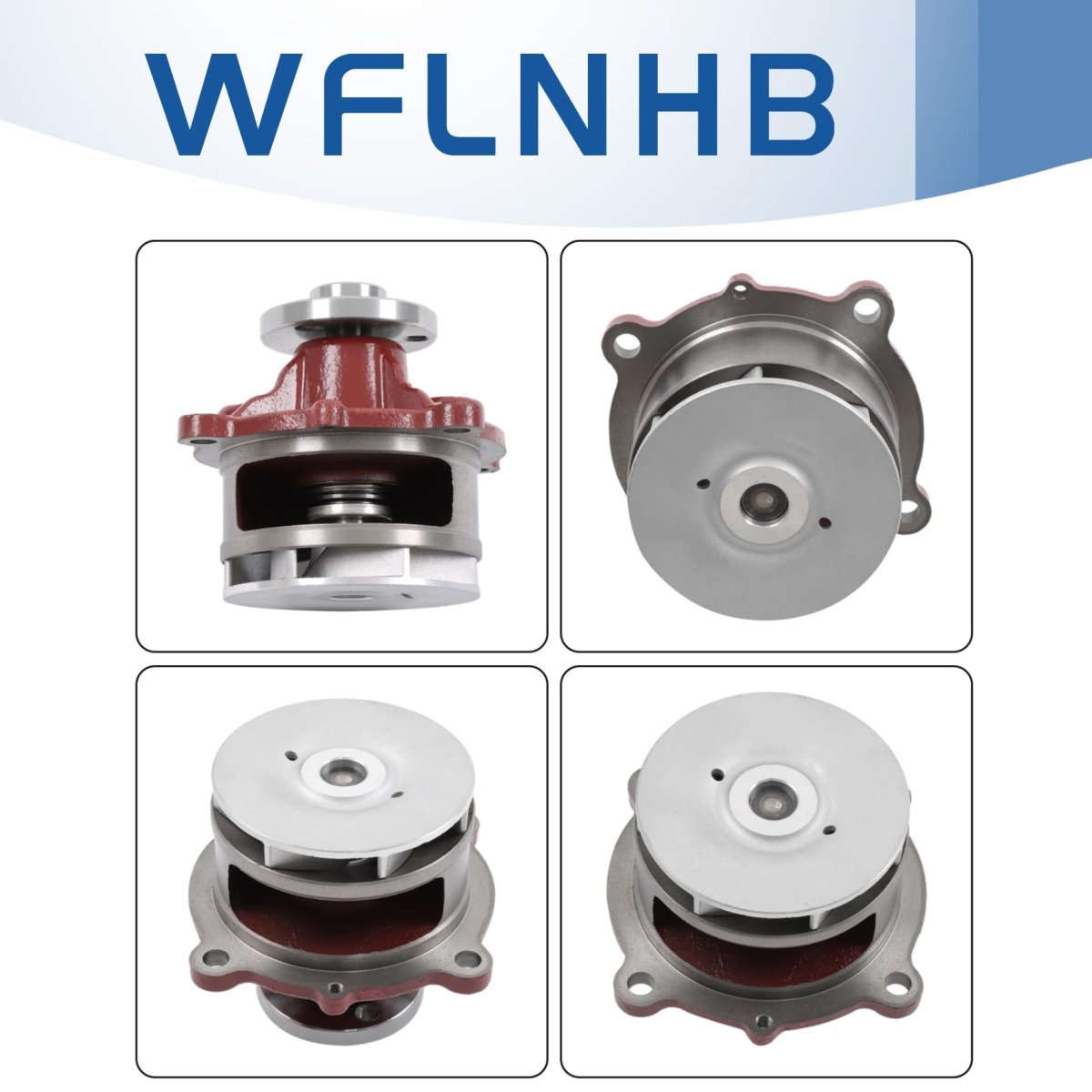 21404502 Water Pump Iron Red Replacement For D4d D6d Excavator Ec210 Ec290b Ec240b