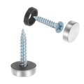 36pcs Screw Covers Caps 12mm Dia Stainless Steel Mirrors Decorative Cover Nails Flat Gasket Screw Fasteners For Sign 