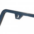 Uframe Slim Style 2 Screw Holes Stainless Steel License Plate Frame Holder Black Chrome
