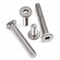 5-25pcs M3 M4 M5 M6 M8 M10 M12 304 A2 Stainless Steel Lengthened Long Hex Hexagon Socket Ultra Thin Flat Wafer Head Bolt Screw