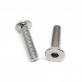5-25pcs M3 M4 M5 M6 M8 M10 M12 304 A2 Stainless Steel Lengthened Long Hex Hexagon Socket Ultra Thin Flat Wafer Head Bolt Screw