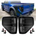 Rear Tail Light Assembly For 2009-2014 Ford F150 Smoke Lens With Black Trim And Red Bulbs Left Right Set Fits All Models 
