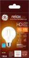 Ge Relax Led Light Bulb 40 Watt Soft White G25 Globe Clear Medium Base 1 Pack