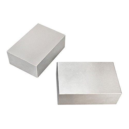 2 Pc 1-2-3 Metal Blocks No Holes Milling Drilling Machining Precision Block