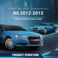 Front Bumper Lower Engine Splash Shield Guard For Audi A6 Quattro 2012 2013 2014 2015 4g0807611 Au1228138 Black