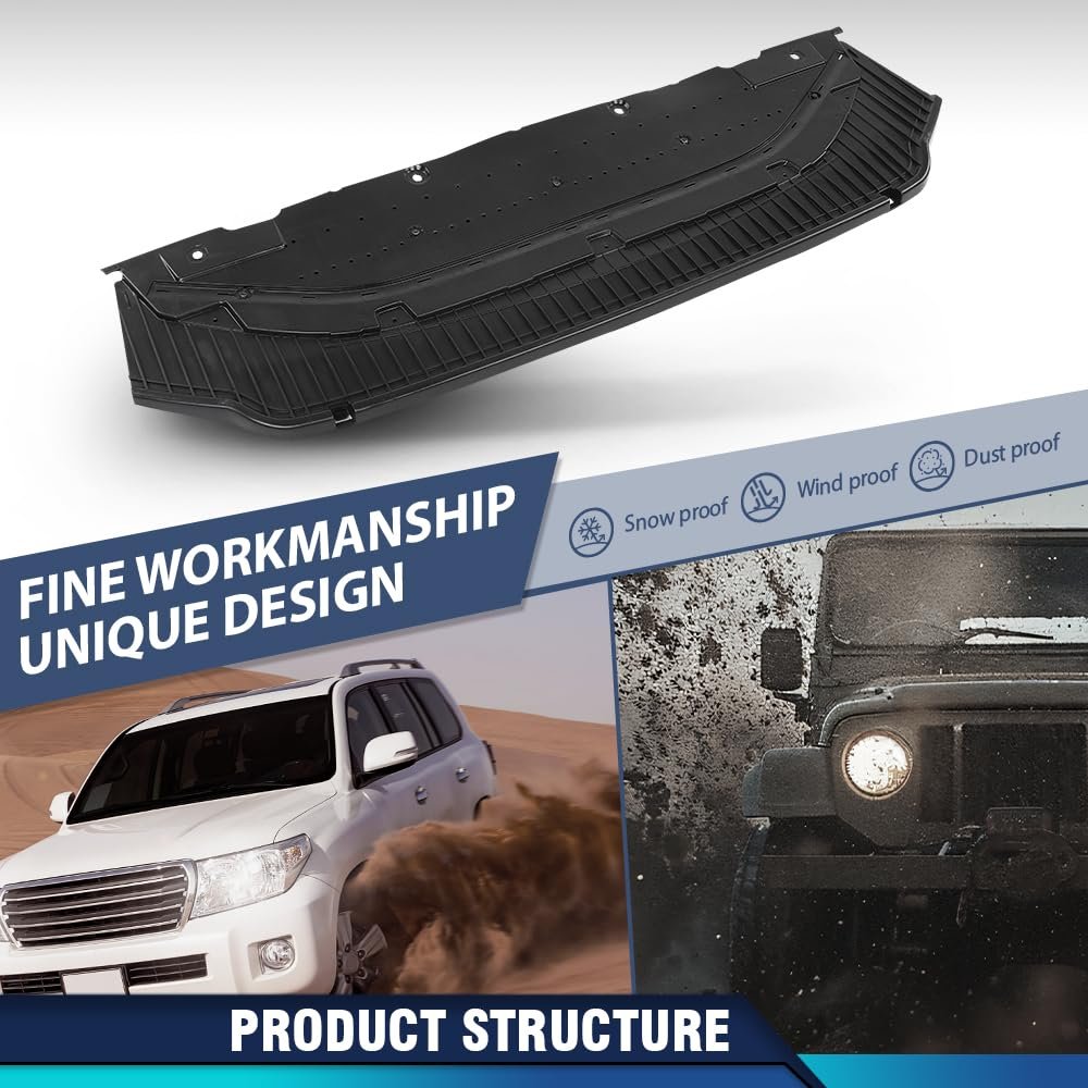 Front Bumper Lower Engine Splash Shield Guard For Audi A6 Quattro 2012 2013 2014 2015 4g0807611 Au1228138 Black