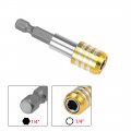 Uxcell Extension Extend Socket Drill Bit Holder Magnetic Hex Screwdriver Power Tools 2 4-inch Length 1 4 -hexagon Yellow