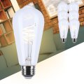 Satco 6w Led St19 Light Bulb 2700k Warm White 500 Lumens Clear Glass E26 Medium Base Dimmable 360 Degree Beam Enclosed Fixture 