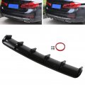 Rear Bumper Spoiler Glossy Black Abs Diffuser Fin Chassis Splitter Aerofor Dynamic Accessory Universal For Car