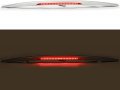 Kuafu Rear Spoiler Wing Compatible With 2016-2023 Nissan Maxima Factory Style Glossy Silver Trunk Lip W 3rd Brake Light