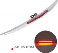 Kuafu Rear Spoiler Wing Compatible With 2016-2023 Nissan Maxima Factory Style Glossy Silver Trunk Lip W 3rd Brake Light