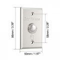 Uxcell Door Release Button Push To Exit Resettable No Switch For Access Control Panel 86mmx50mm 36v 3a Aluminium Alloy