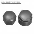 X Autohaux 20pcs 17mm Id Wheel Lock Lug Bolt Nut Cover Caps Center Locking With Clip Tool Set For Audi Gray