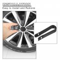 X Autohaux 20pcs 17mm Id Wheel Lock Lug Bolt Nut Cover Caps Center Locking With Clip Tool Set For Audi Gray