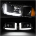 Auto Dynasty 4pcs Led Drl Headlights Assembly And Signal Lamps Compatible With Dodge Ram 1500 2500 3500 Non-sport Model 94-02