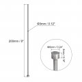 Uxcell Straight Ejector Pins 3mm 1 8 Dia 65mn Steel Round Tip Punch 200mm Long For Mechanical Maintenance 5pcs