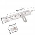 Sliding Bolt Gate Latch 6 Stainless Steel Door Hasp With Padlock Hole