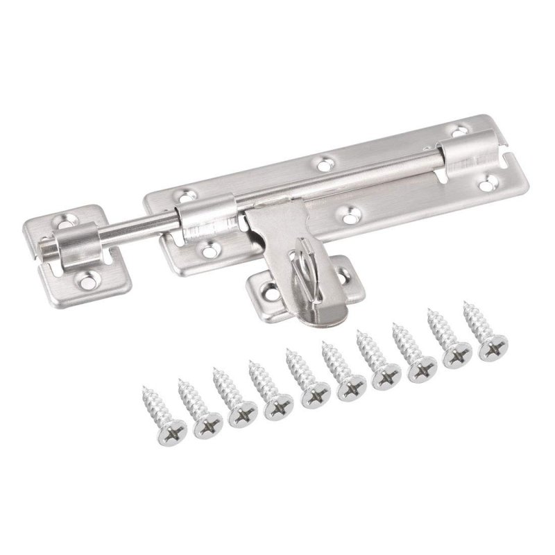 Sliding Bolt Gate Latch 6 Stainless Steel Door Hasp With Padlock Hole