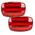 Road Genie 2 Pack Safety Double Function Led Light In Red 6 5 X 4 1 Magnetic Free-standing Dual Flashing Modes 1a Mile Km 