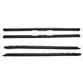 Window Sweep Weatherstrip Felt Seal Kit Set Of 4 For 84-89 Chevy Corvette