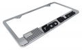 3d God Bless America Inverted Flag Chrome Metal License Plate Frame