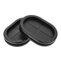 Rubber Grommet Oval Double-sided Mount Size 75 X 50 Mm For Wire Protection 10pcs 