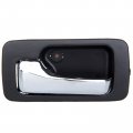 Door Handle Interior Rear Driver Left Side Replacement Fit 1990-1993 For Honda Accord Inside Black 