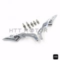 Httmt- Universal 10mm 8mm Cnc Blade Motorcycle Cruiser Chopper Custom Chrome Mirror Compatible With H-d P N Mt350-007-cd