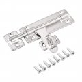 Sliding Bolt Gate Latch 6 Inch Stainless Steel Door Hasp With Padlock Hole 