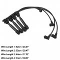 X Autohaux 4pcs Spark Plug Ignition Wire For Hyundai Elantra 1996-2009 Black