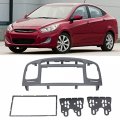 Car Stereo Dash Radio Fascia Kit 2din Panel Dvd Frame Abs Replacement For Accent 2009a 2012